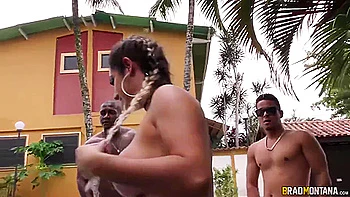 Latina Ass Fucking Mia Linz Interracial Gangbang