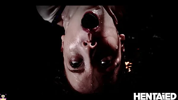 ALIEN INSIDE - Huge Black tentac1es deposit eggs inside of a tiny red head - Lottie Magne