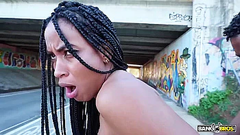 Stangers Watch Her Take It In The Ass