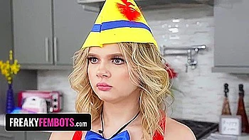 Jay Crew And Coco Lovelock In Young Looking Robot Babe Coco Gets Her Pussy Used And Drilled By Old Stud