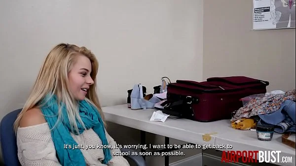 Barelely Legal Tiny Blonde Teen Fucked by Airport Security