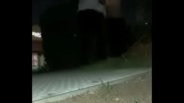 Naked in chastity cage left handcuffed in public