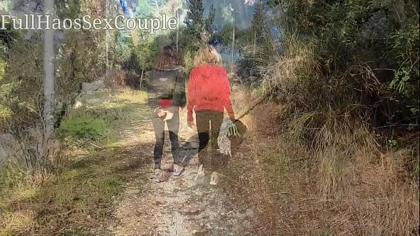 I Spy A Petite In The Woods Handjob Cock Cumshot