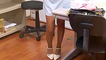 Exotic Japanese model Mai Izuki in Horny Office, Couple JAV scene