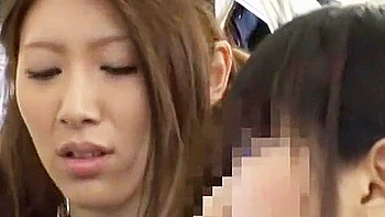 Horny Japanese model Koizumi Nozomi, Arisa Nakano in Exotic Public JAV clip