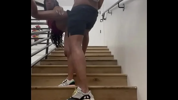 Almost got caught fucking in a stairwell