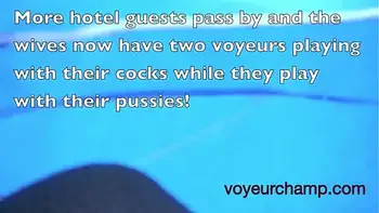 These are the Exhibitionist Wives I like to film flashing in public, Upskirt and teasing nude beach voyeurs!