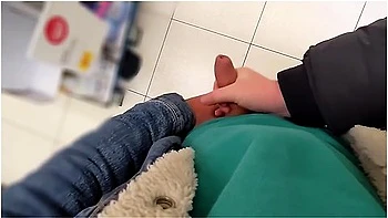 Risky Public Handjob In The Supermarket :ppp Day 4 Of 10 Day Cumchallenge