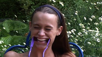 Kacy Like Masturbating Over The Nature