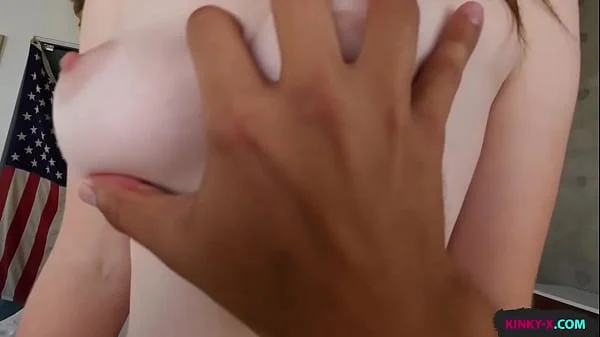 Fucking my inexperienced stepsis with her nice bouncy tits, firm ass and tight juicy pussy