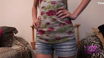 Keegan Monroe - Skinny Cutie Bares Her Sweet Pussy And We Are Closeup