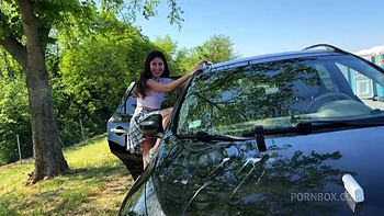 Washing My Windshield With Her Pee