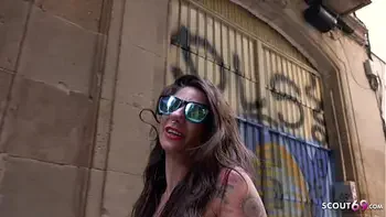 GERMAN SCOUT - CURVY BIG TITS LATINA MILF LILY CROTCHLESS THONG SEX AT PICKUP CASTING