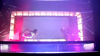 Pason And Sarah Blake Take Over The Stage For A Lesbian Sex Fest- Skankery