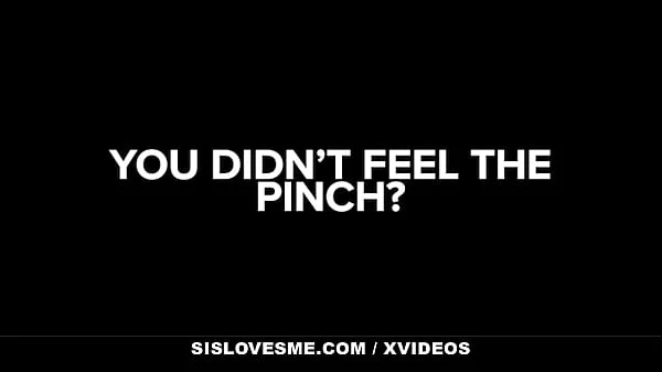 Tiny Asian Babe Luna Mills Gets On Her Knees For Big StepBro