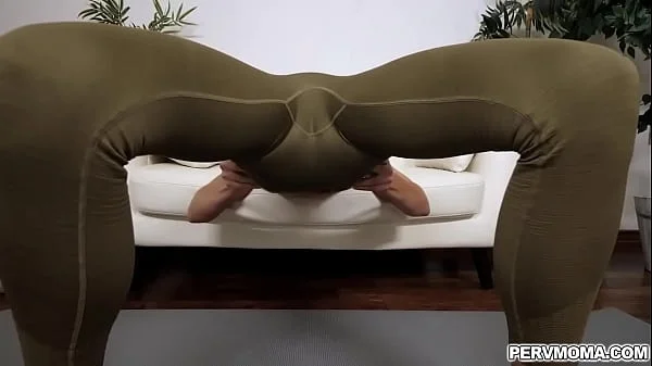 MILF Sophia West is in the middle of her workout when her stepson came in. Sophia suddenly got horny and ask him to plow her MILF pussy.