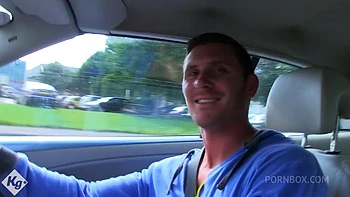 Horny Porn Star Fucks The Driver After A Shooting Day
