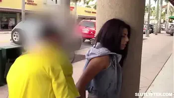 Samantha Reigns fucked hard by two horny security officers