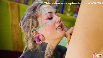 Inked-up Girls Ass Fuck Double Anal With A Big Cock