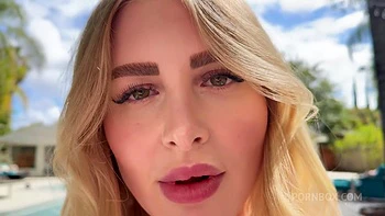 My Pov With Horny Blonde Girl Madison Lanez