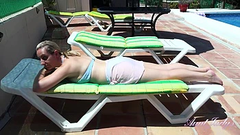 Keira's Relaxing Pool Day Turns Naked & Sexy