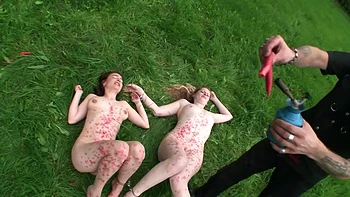 Humiliating dominating spanking in the farm