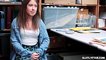 Officer London Fucks Shoplifter With Aria Banks