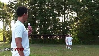 Steamy Jav Showcase Sara Saijos Unique Charms In Hot Outdoor Group Fuck