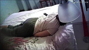 woman having fan and caught