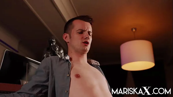 MARISKAX Cougar fucks young stud over coffee