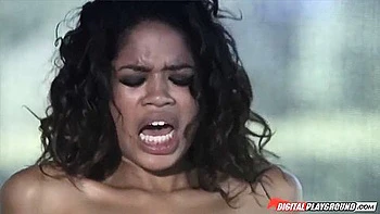 Curly-haired Bimbo Sits Her Trimmed Pussy Down On A Big Dick - Scott Nails And Carmella Woods