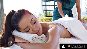 FANTASY MASSAGE - Hot Babe Vanna Bardot Fucks With Masseuse Jasmine Sherni In A Resort