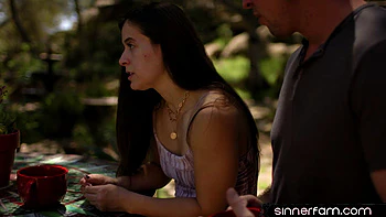 Stunning cutie gets pussyfucked outdoors