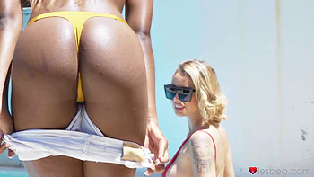 Interracial Latina swimsuit_models