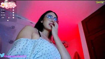 Big ass girl with glasses opens her ass wide: Amateur, Big Ass  Masturbation Porn
