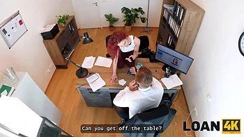 LOAN4K. Gorgeous and young whore Sirena Milano seduced a loan manager and fucked on the table: Porn