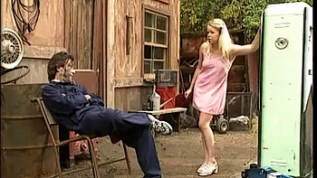 Teen having hot sex with a mechanic