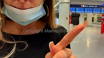 Maeva Takes A Strangers Cock At The Airport
