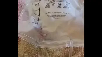 Catheter in wet pussy, can't stop peeing....