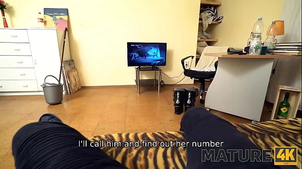 MATURE4K. Man is here to please mature woman nailing the hungry pussy