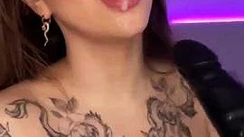 Adrianna Savu rails faux-cock between enormous mounds - super fuckin hot