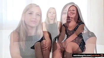 Gorgeous Lesbians share dildo: Toy, Double Dildo  Eporner Porn