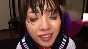 Japanese bukkake ft. Azusa Nagasawa: Blowjob, Bongacams  Cumshot Porn