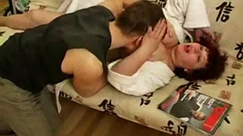 Russian Mature Emma robe on sofa: Big Tits, Blowjob  Hardcore Porn