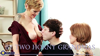 Grandmas Irenka And Romana Seduce A Toyboy In A Hard Fucking Threesome