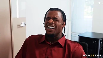 Red Eviees Threesome At The Bank With A Bbc - Lucy Lotus, Red Lucy And Damion Dayski