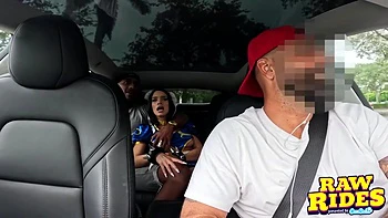 Brunette Cutie Cosplaying As Fucks A Bbc And Gets A Facial In Uber On Her Way To Comic Con With Dickdealer Don And Ivy Ireland