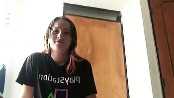 My Blonde Stepsister Catches Me Jerking Off and Makes Me Cum in Her Mouth - Part 1 - Ashleysoy2 Swallows