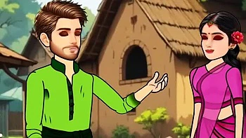 Busty Indian Girl Secret Affair - Cartoon Blowjob to Big Dick Boyfriend