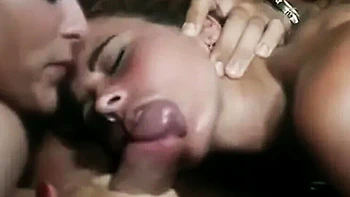 Vintage Threesome with Hairy MILFs - Rocco Siffredi Fucks Ass & Pussy